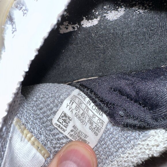 Adidas Men's UltraBoost Shoes - Mesh Upper - White Grey and Black - Size 11 - Picture 8 of 9